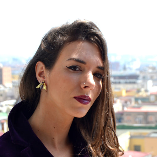 orecchini ape con ametista lavander