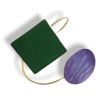 Carica l&#39;immagine nel visualizzatore di Gallery, bracciale geometrie giro semplice
